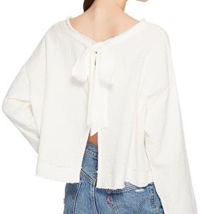 Free People Walking in Hueco Crop Sweater